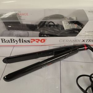 2for1 BaBylissPRO: New Ciramix Xtreme Black Flat Iron + New Ciramic Curling Iron